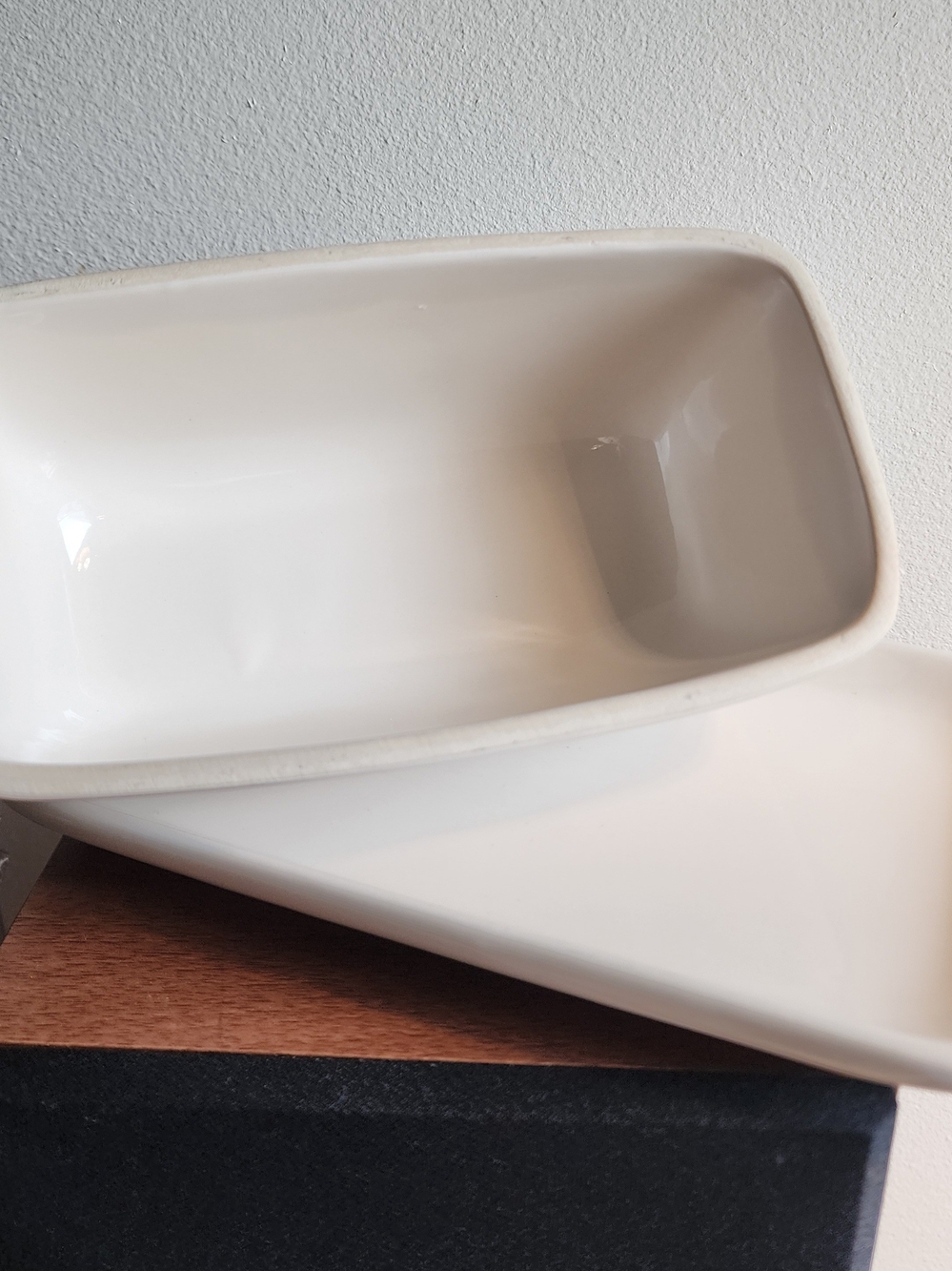 Rae Dunn Cream Ceramic "SOFTEN UP" Butter Dish - Picture 4 of 4